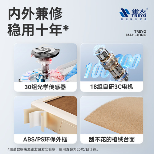 雀友全自动麻将机餐桌两用一体机电动T380旋翼斜上牌过山车麻将桌 - 图2