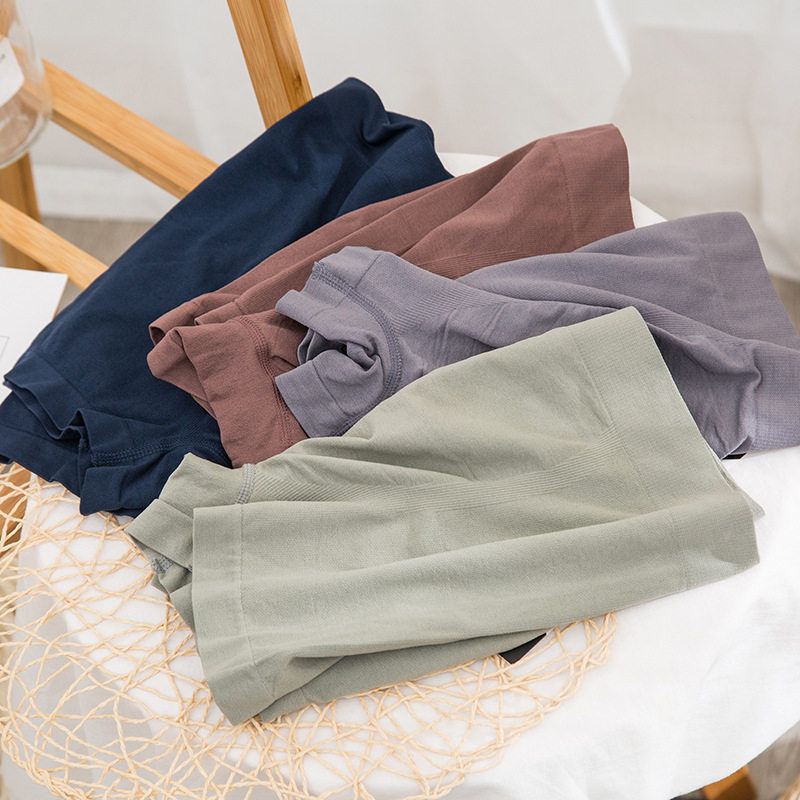 俞兆林纯棉男士抗菌运动头无痕短裤 俞兆林优格男平角内裤