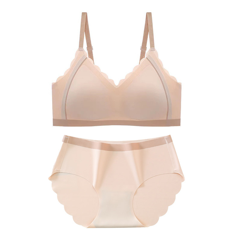 无钢圈运动夏季少女拼色背心式文胸 俞兆林优格文胸