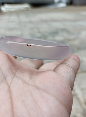 纯天然玛瑙手镯女款紫罗兰细款镯子荧光冰透玉石手环少女礼334