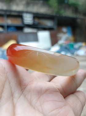 鸿运当头巴西天然俏红玛瑙中厚手镯水润圆滑女礼时尚百搭手环188