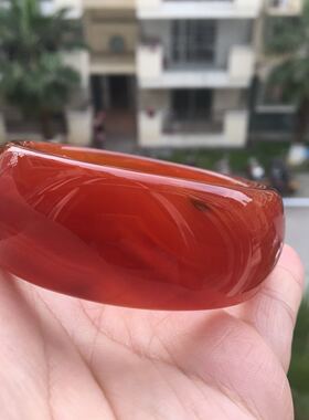 巴西红玛瑙缠丝原石玉髓厦门手镯