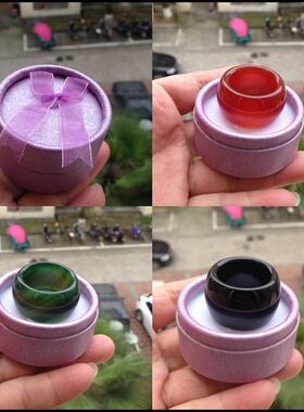 天然玛瑙加厚男友戒指拍两包邮