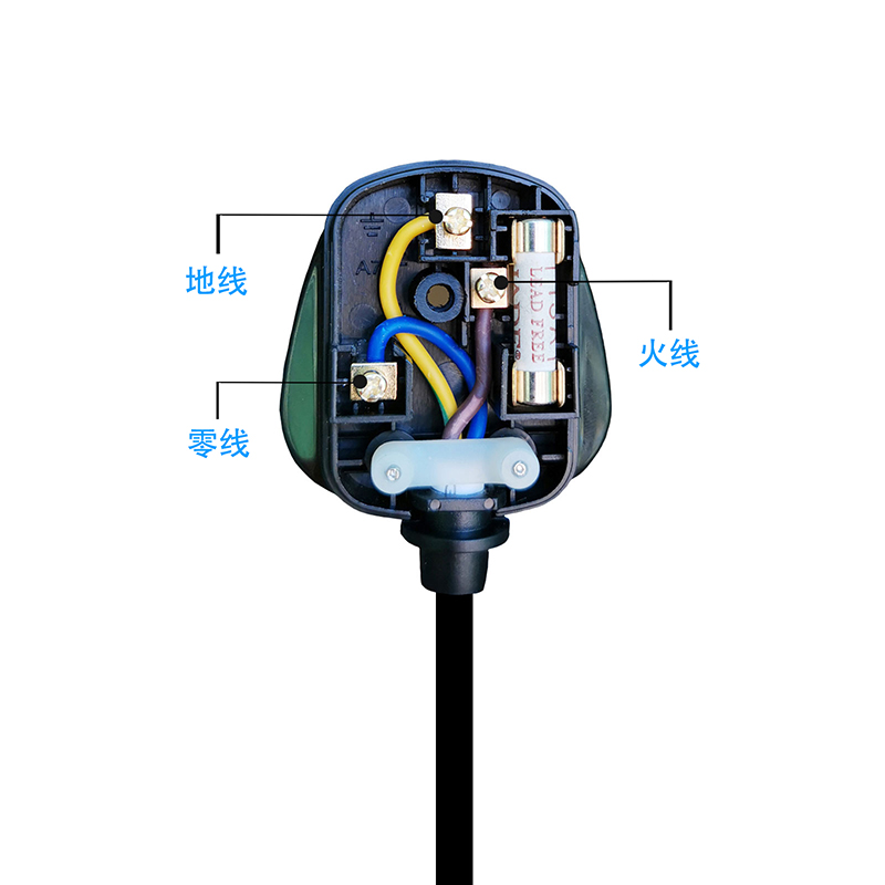 英标港版13A方脚插头BS认证电源接线转换插座英规工业插头全铜