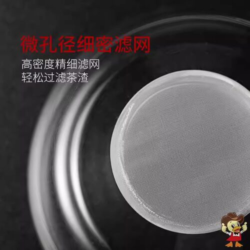 玻璃茶漏茶叶过滤器泡茶滤茶器公道杯挡茶隔过滤网茶具配件茶滤 - 图1