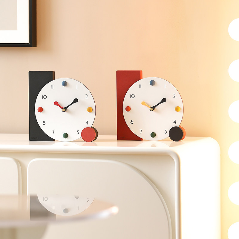书房卧室ins桌面摆件家居饰品座钟电视柜装饰品台钟入户玄关摆件,淘宝优惠券,粉丝福利购,淘宝优惠卷