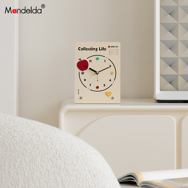 Mandelda家居客厅座钟装饰品入户玄关电视柜简约创意办公桌面摆件,淘宝优惠券,粉丝福利购,淘宝优惠卷