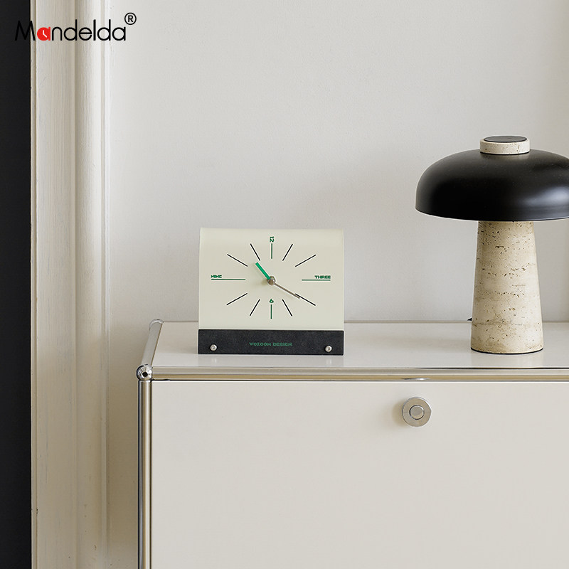Mandelda入户玄关钟表摆放式时钟创意家居桌面电视柜装饰品摆件,淘宝优惠券,粉丝福利购,淘宝优惠卷