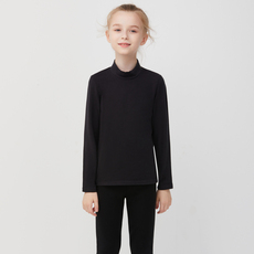 Детская одежда для дома 爱慕儿童轻量打底衫男孩女孩小高领打底上衣ak3817281 ak1817281