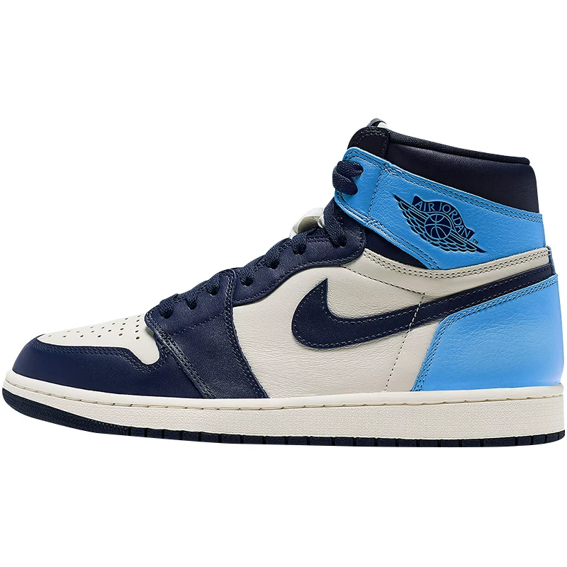 Air Jordan 1 OG AJ1 Obsidian North Card Black Blue toe Campus Blue 555088-140