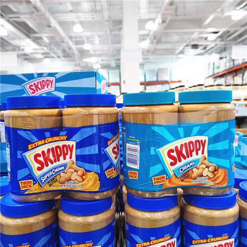 COSTCO代购 美国四季宝SKIPPY史可比细粒柔滑粗粒花生酱1.36KG - 图0