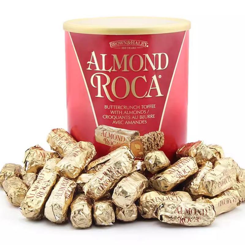 美国Almond Roca乐家杏仁糖扁桃仁礼盒装1190g进口糖果罐装零食 - 图1