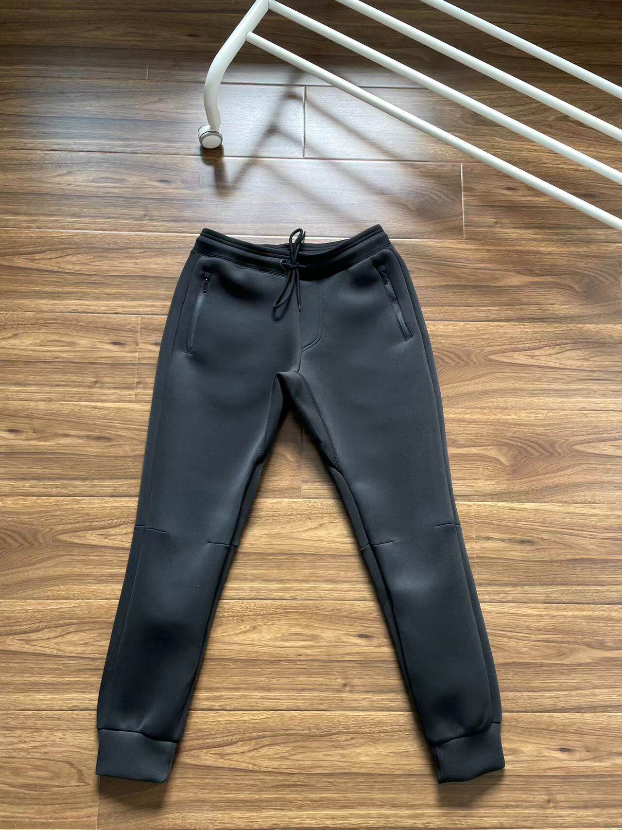 外贸日单 复古空气层卫裤男女情侣拉链口袋束脚运动休闲裤长裤,淘宝优惠券,粉丝福利购,淘宝优惠卷