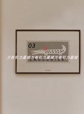 韩国ins奶油风海报背景海报一套