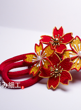 和服浴衣儿童新年圣诞节发夹