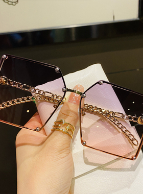 太阳镜女2021新款防晒小圆脸