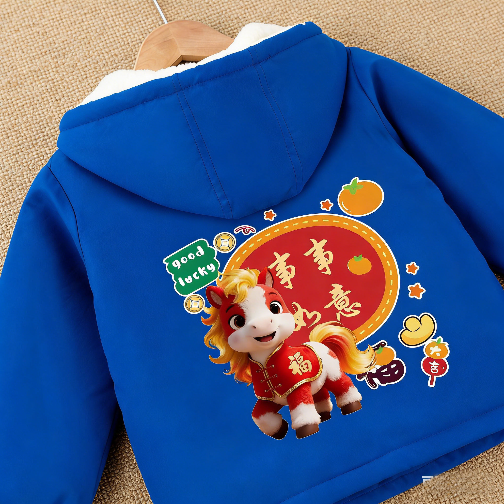 马年儿童外套一体绒女童女宝2026新款保暖加绒加厚过年红色新年服,淘宝优惠券,粉丝福利购,淘宝优惠卷