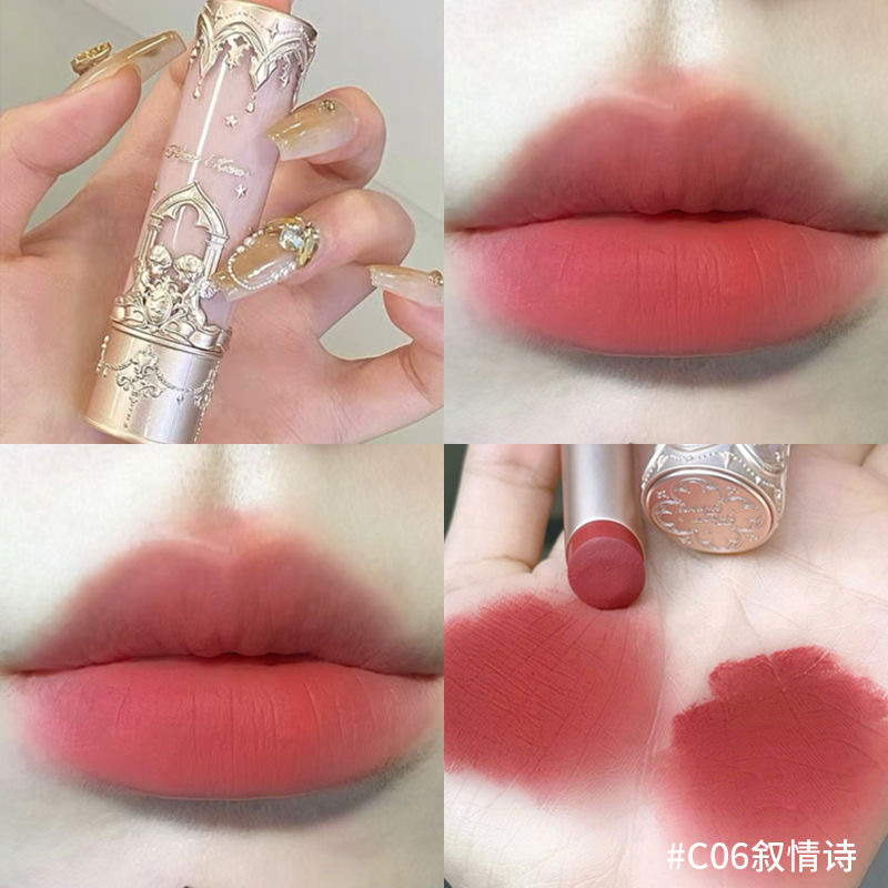 花知晓小天使唇泥棒c02哑光c03轻薄隐匿唇纹口棕春夏柔雾显白女 - 图1