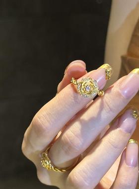 玫瑰戒指女2025新款高级感