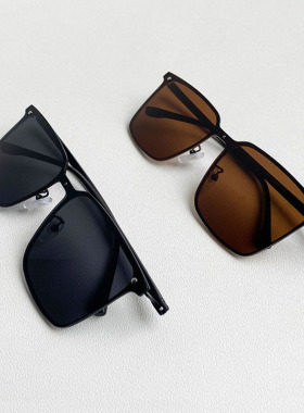 偏光方形框复古开车墨镜