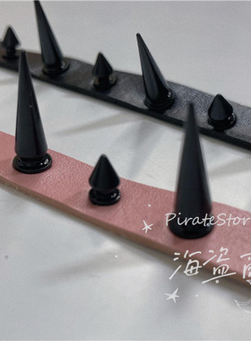 温暖的刺猬铆钉手环pu皮