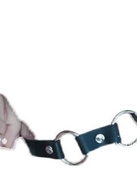 暗黑甜酷双环百搭choker颈饰