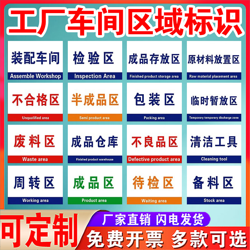 无尘车间标识牌请换工作服换鞋区标志进入口提示提醒标语墙贴纸工衣标示牌工厂仓库安全生产警示警告标志定制