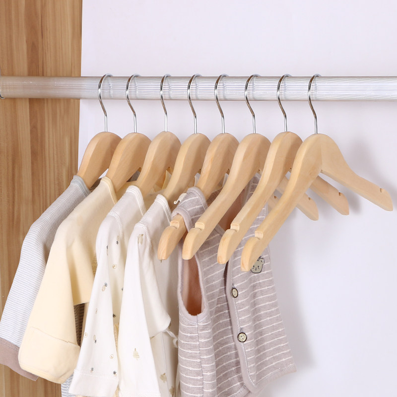 新生婴幼儿儿童装木制小衣架中童号10个服装店批实木初生专用木质,淘宝优惠券,粉丝福利购,淘宝优惠卷