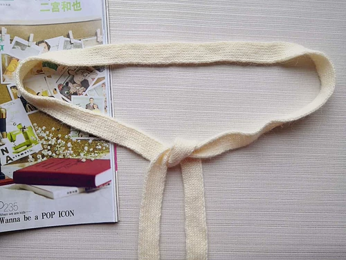 Демисезонный трикотажный шерстяной ремень, свитер с бантиком, аксессуар