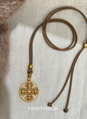 方糖家时来运转葫芦罗盘项链