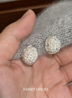 方糖家轻奢珍珠繁星耳环女
