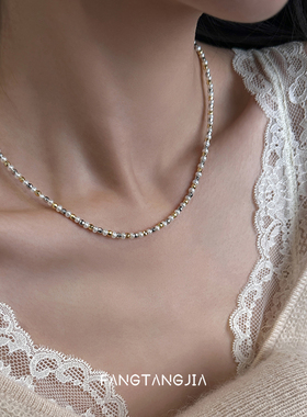 方糖家天然baby珍珠镭射拼色项链