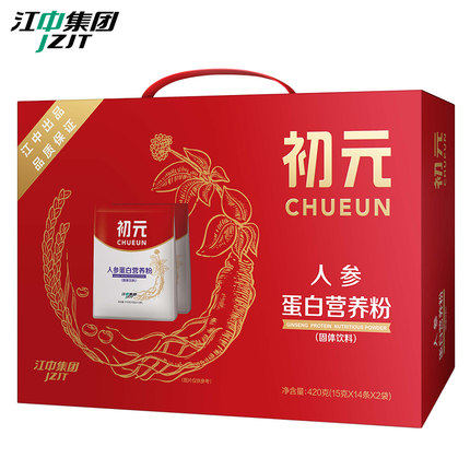 江中初元高蛋白营养粉中老年人参 潮氏食品大豆分离蛋白/混合蛋白