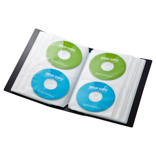 日本SANWA 山业大容量CD盒收纳碟片光盘盒光盘收纳包光碟盒包 - 图0