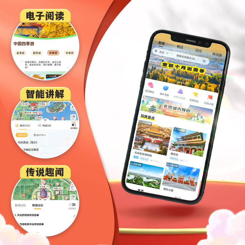 【官方正品】旅途随身听卡景区讲解旅游随身听全球景区畅游永久卡