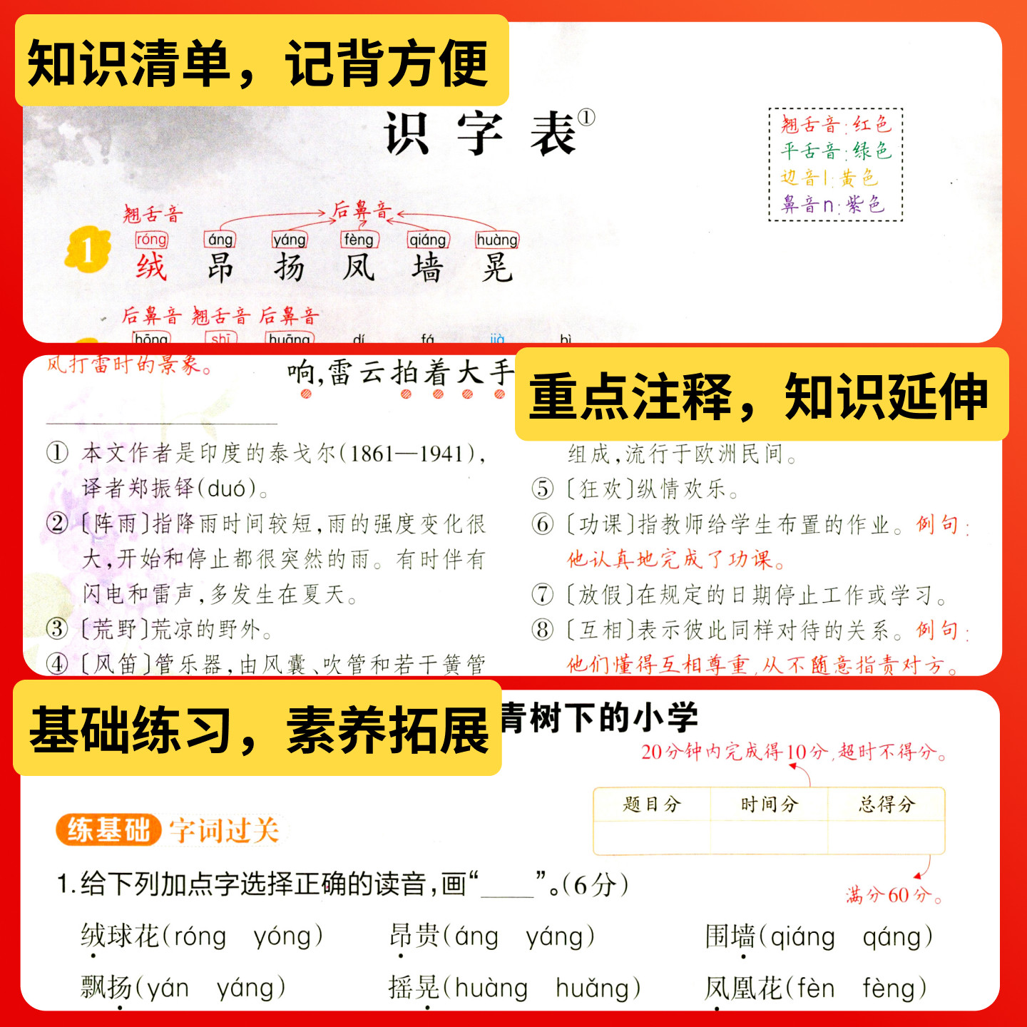 2024春状元语文笔记数学英语笔记一二三四五六年级上册下册课堂随堂笔记人教版同步教材全解解读学霸课前预习单基础知识巩固