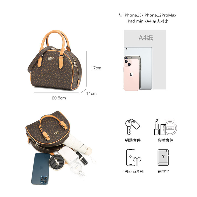 why 2023春夏新款休闲流行波士顿包 why女士包袋