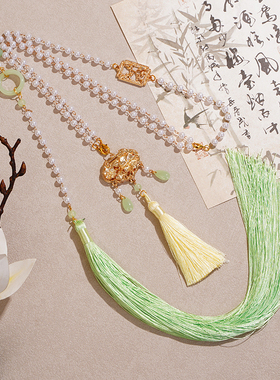 长款璎珞明制项圈马面裙配饰项链