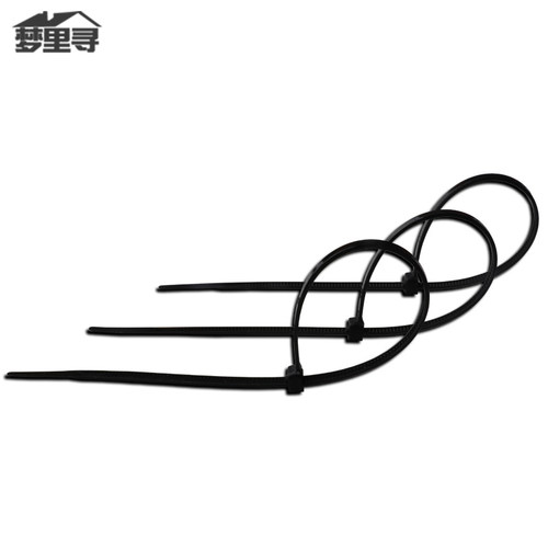 黑色固定塑料扎线带自锁式尼龙扎带3*200mm 400条/包 线束捆线带 - 图3