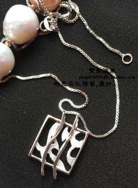 双生彼岸 925纯银吊坠 纯银项坠  镂空琴弦项坠