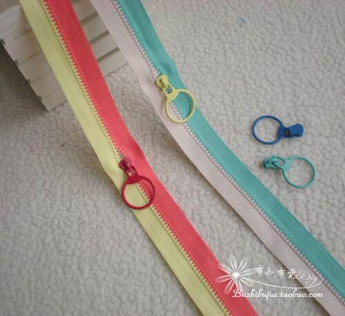 3V#3号树脂拉链头 树脂码装配套拉头16色选 带圆环拉头 0.75元1个 - 图1