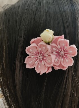 手工发饰樱花头饰少女日系