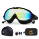 Myopia swimming goggles for women, waterproof and anti-fog, men's snorkeling cap