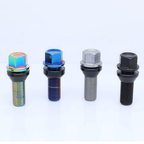 轮毂轮锻造钢强度12.9螺栓加长螺丝不掉色适用大众奥迪奔驰宝马 - 图1