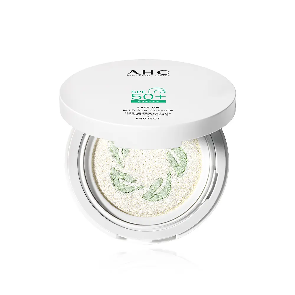 现货AHC积雪草防s气垫镇定舒缓保湿持久干爽降温敏感可用25g,淘宝优惠券,粉丝福利购,淘宝优惠卷