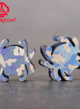 香港MG伞绳刀坠钛合金钥匙扣随身