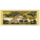 Mona Lisa Cross вышита Kiyoshi Map Panoramic View