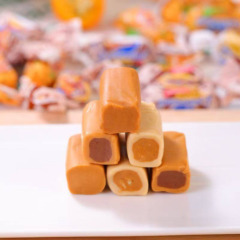 俄罗斯进口奶糖花生牛奶味太妃糖怀旧老式奶糖零食可可味奶糖,淘宝优惠券,粉丝福利购,淘宝优惠卷