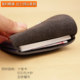 Mini men and women's ultra-thin small card bag buckle cowhide leather