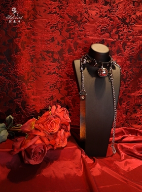 铃铛项圈女颈带链子puppy小圈工具choker皮质项链手铐套装k9新款